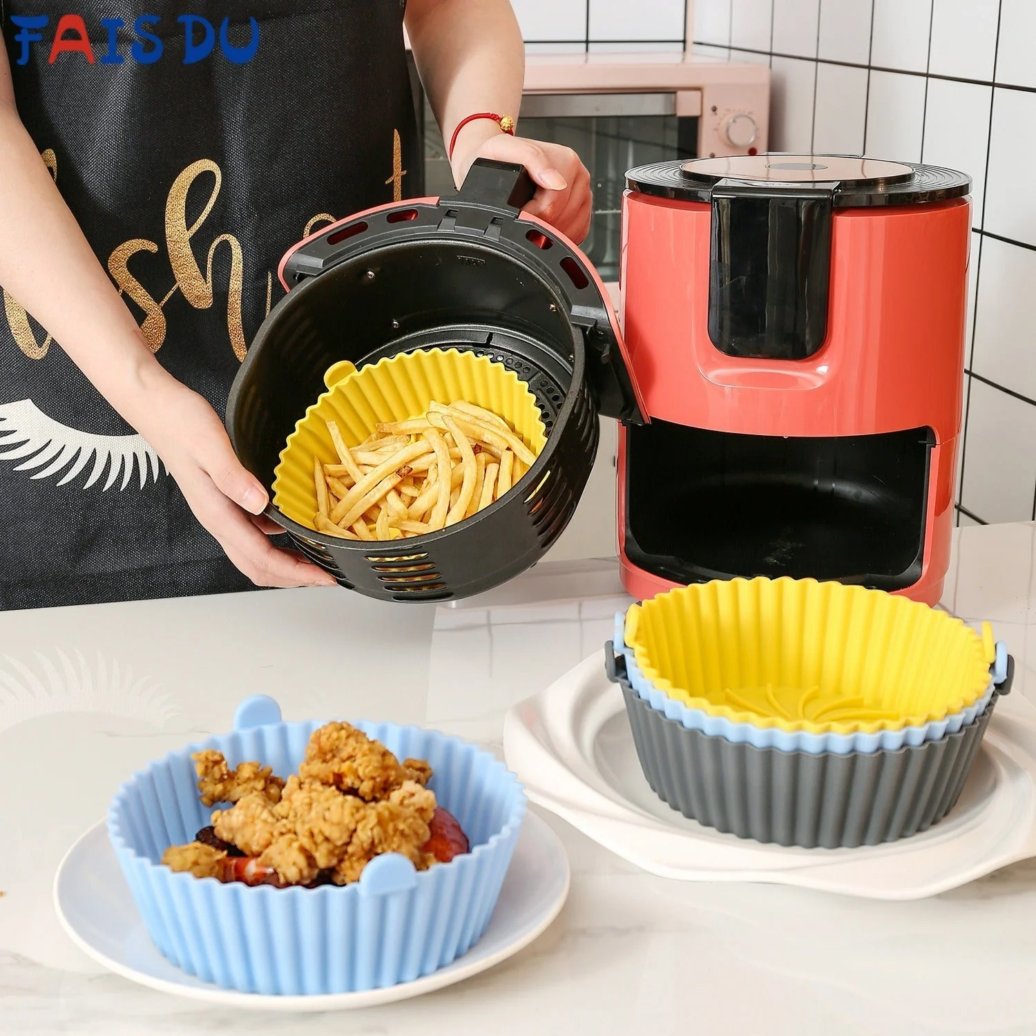 Air Fryer Silicone Baking Tray 2.0 - 2 Pcs (1 Pack) - Image 4