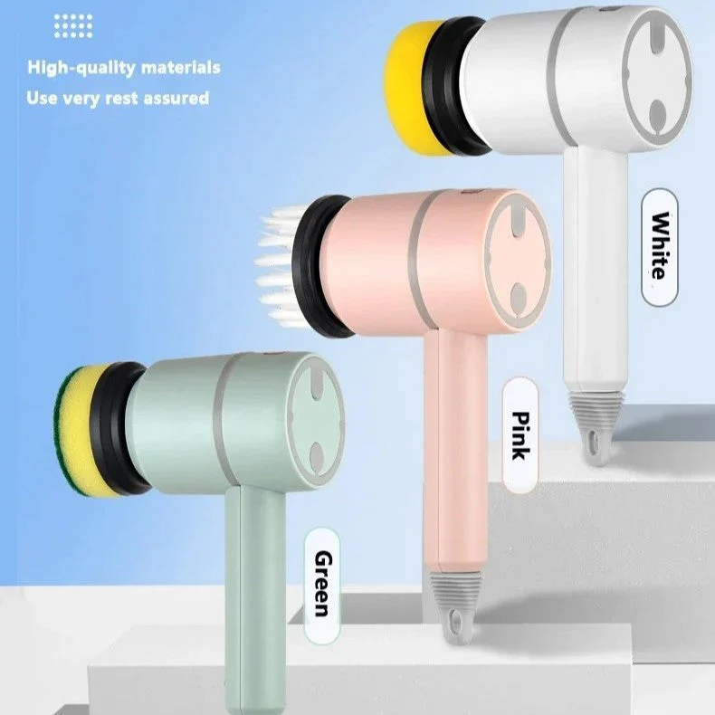 Easy Scrub Gun with 6 Brush Heads - Image 10