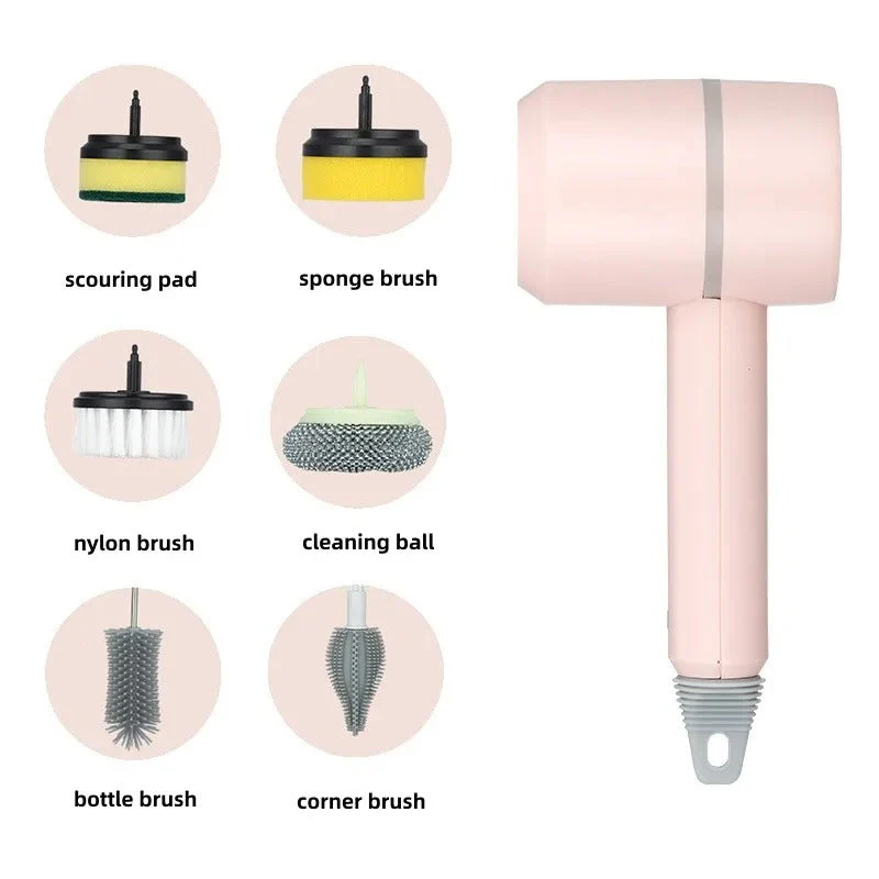 Easy Scrub Gun with 6 Brush Heads - Image 11
