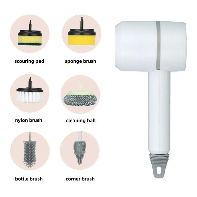 Easy Scrub Gun with 6 Brush Heads - Image 12