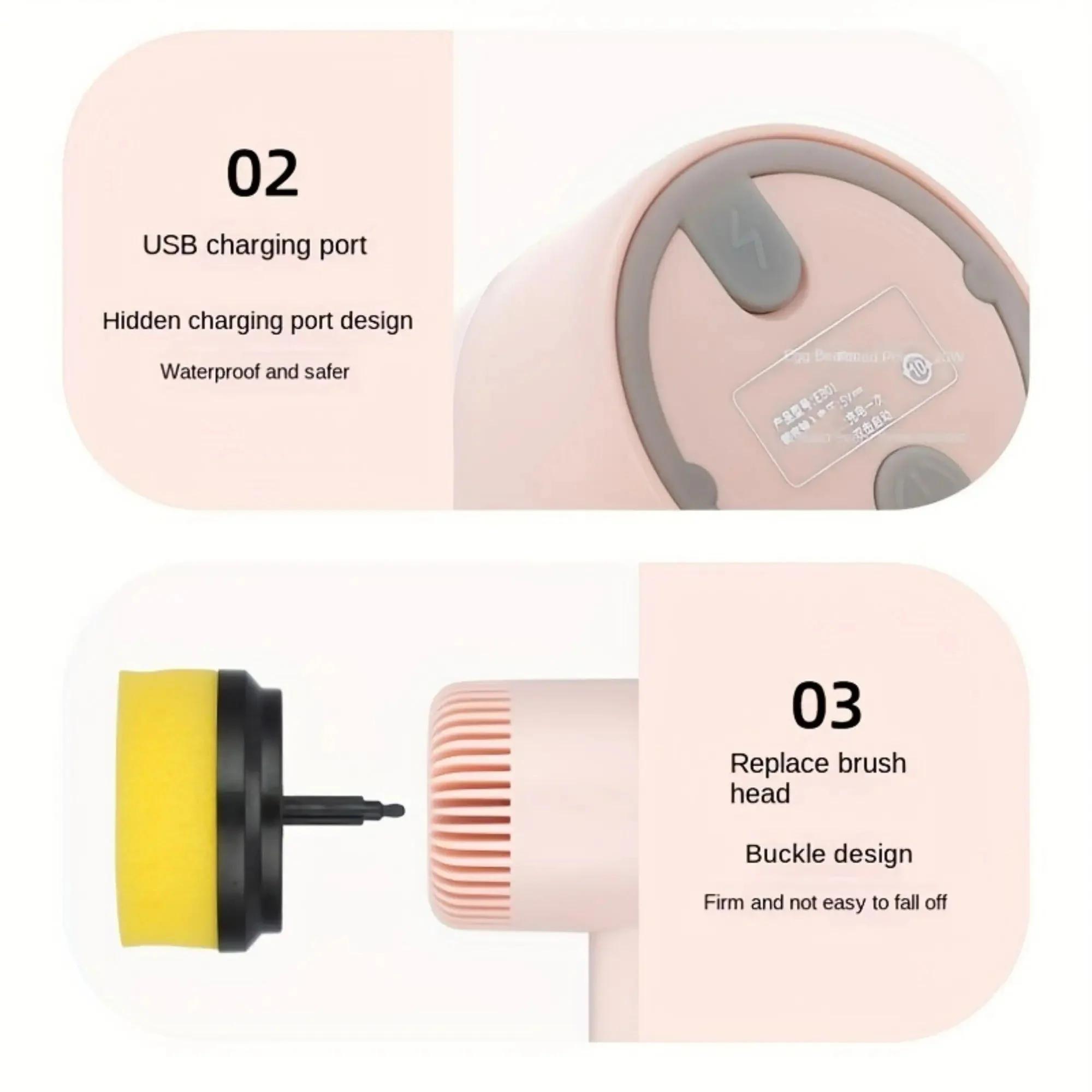 Easy Scrub Gun with 6 Brush Heads - Image 7
