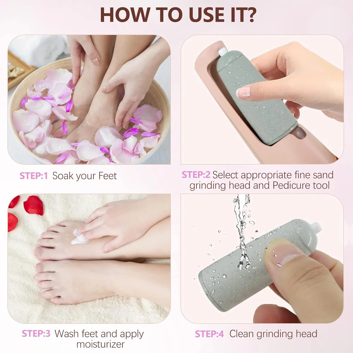 HeelGlow Pro 💖– Rechargeable Electric Callus Remover to Get Silky-Smooth Feet 🌸👣 - Image 6