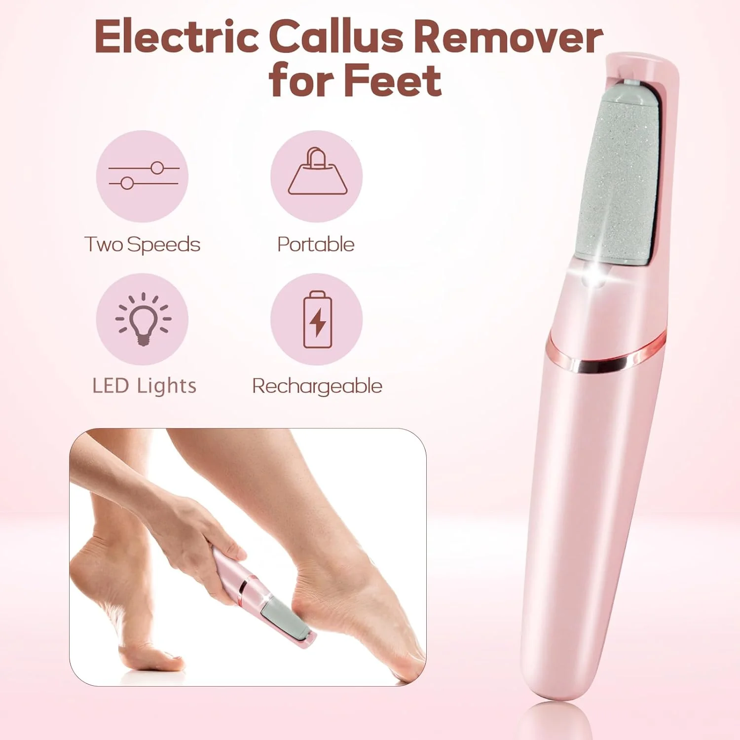 HeelGlow Pro 💖– Rechargeable Electric Callus Remover to Get Silky-Smooth Feet 🌸👣 - Image 7