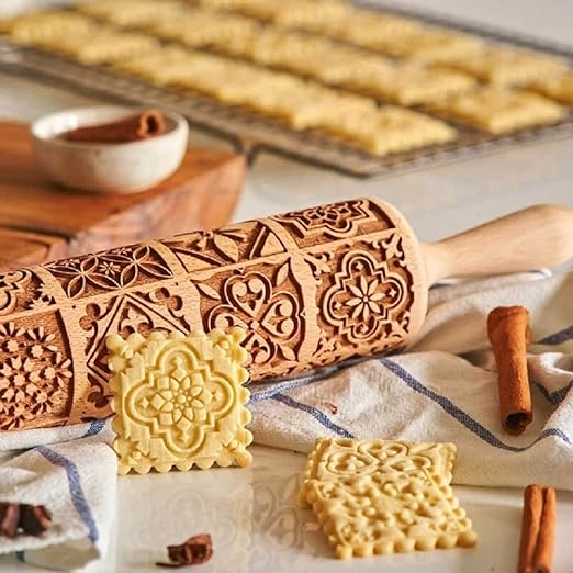 Embossed Cookie Rolling Pin with Amazing Designs - Image 10