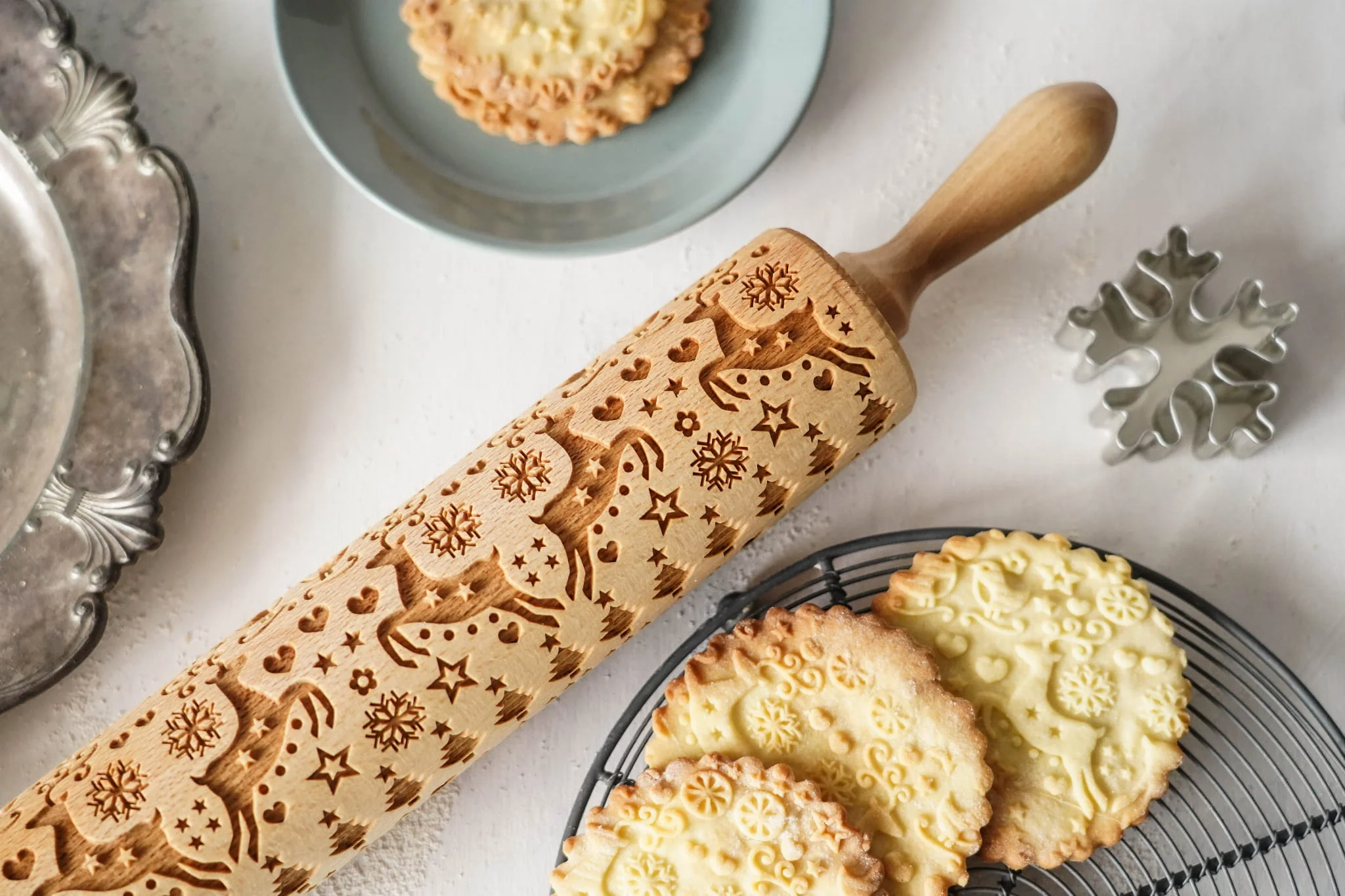 Embossed Cookie Rolling Pin with Amazing Designs - Image 11