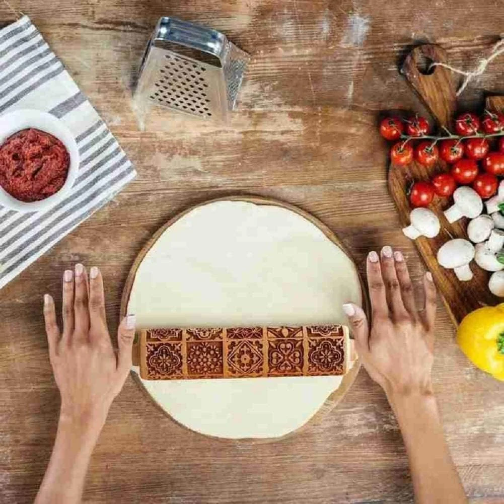 Embossed Cookie Rolling Pin with Amazing Designs - Image 6