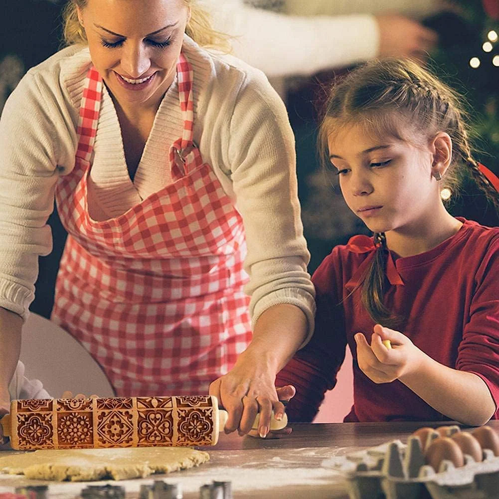 Embossed Cookie Rolling Pin with Amazing Designs - Image 8