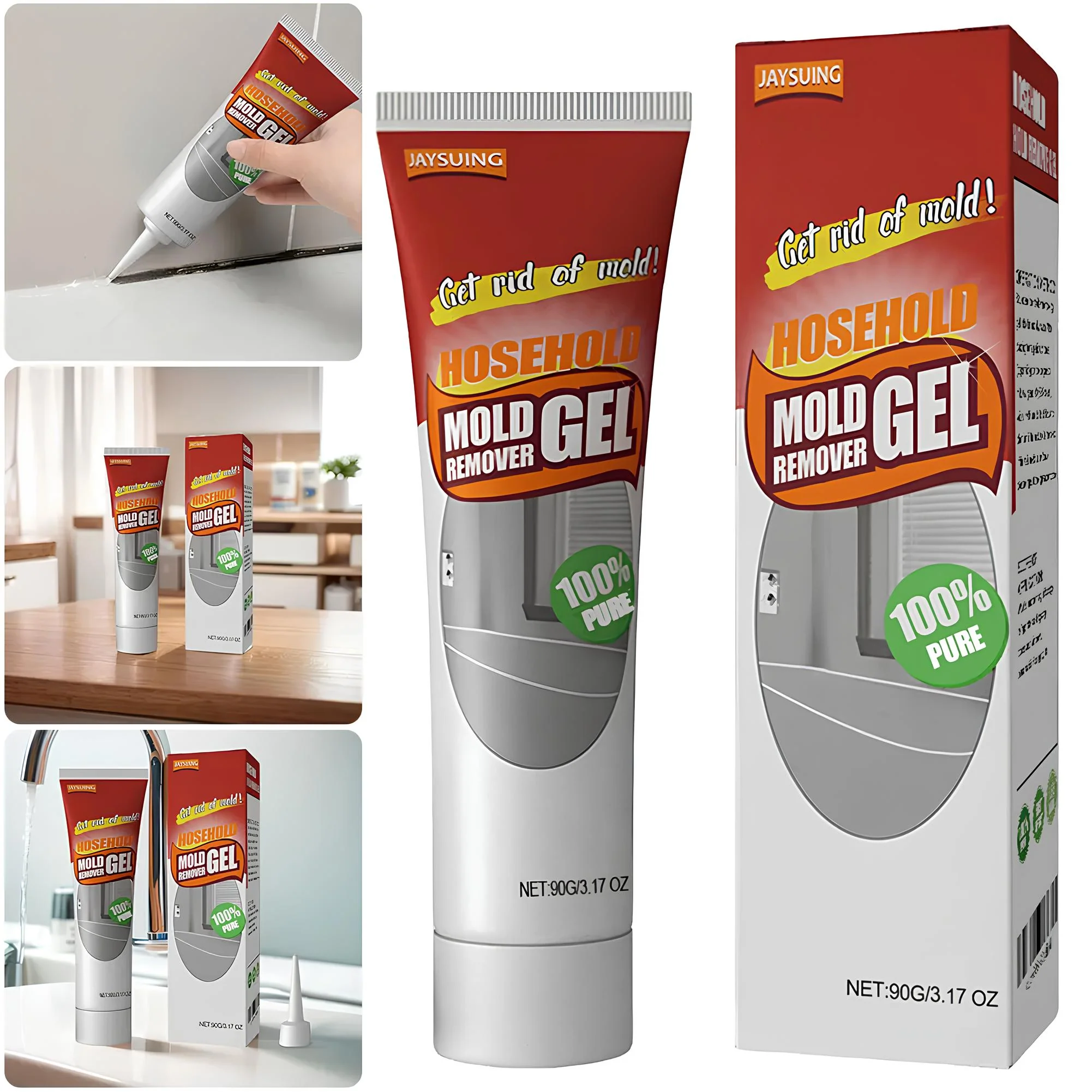 Household Safe Mould Remover & Caulk Cleaning Gel - Image 3