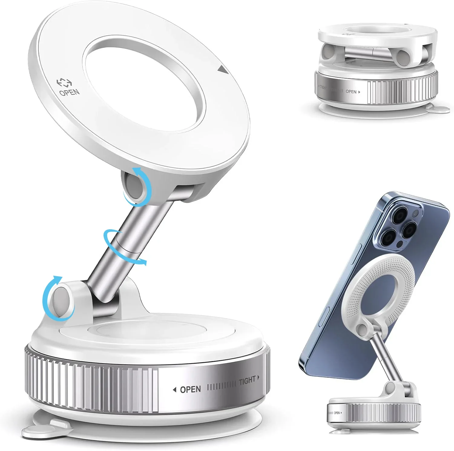 Heavy-duty 360° Vacuum Magnetic Phone Mount - Image 4