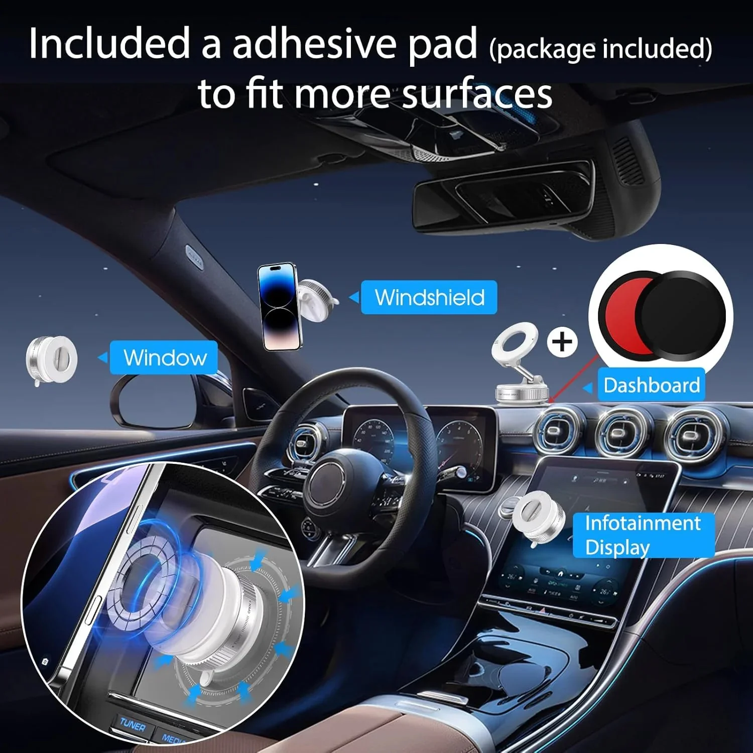 Heavy-duty 360° Vacuum Magnetic Phone Mount - Image 7