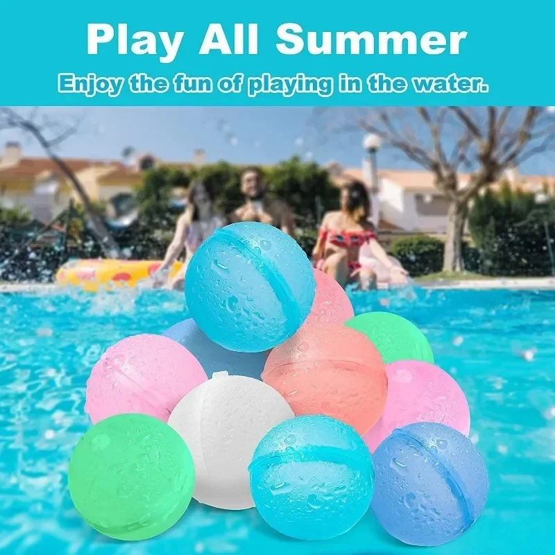 Reusable Silicone Magnetic Water Ball Pack - (15 Pcs) - Image 5