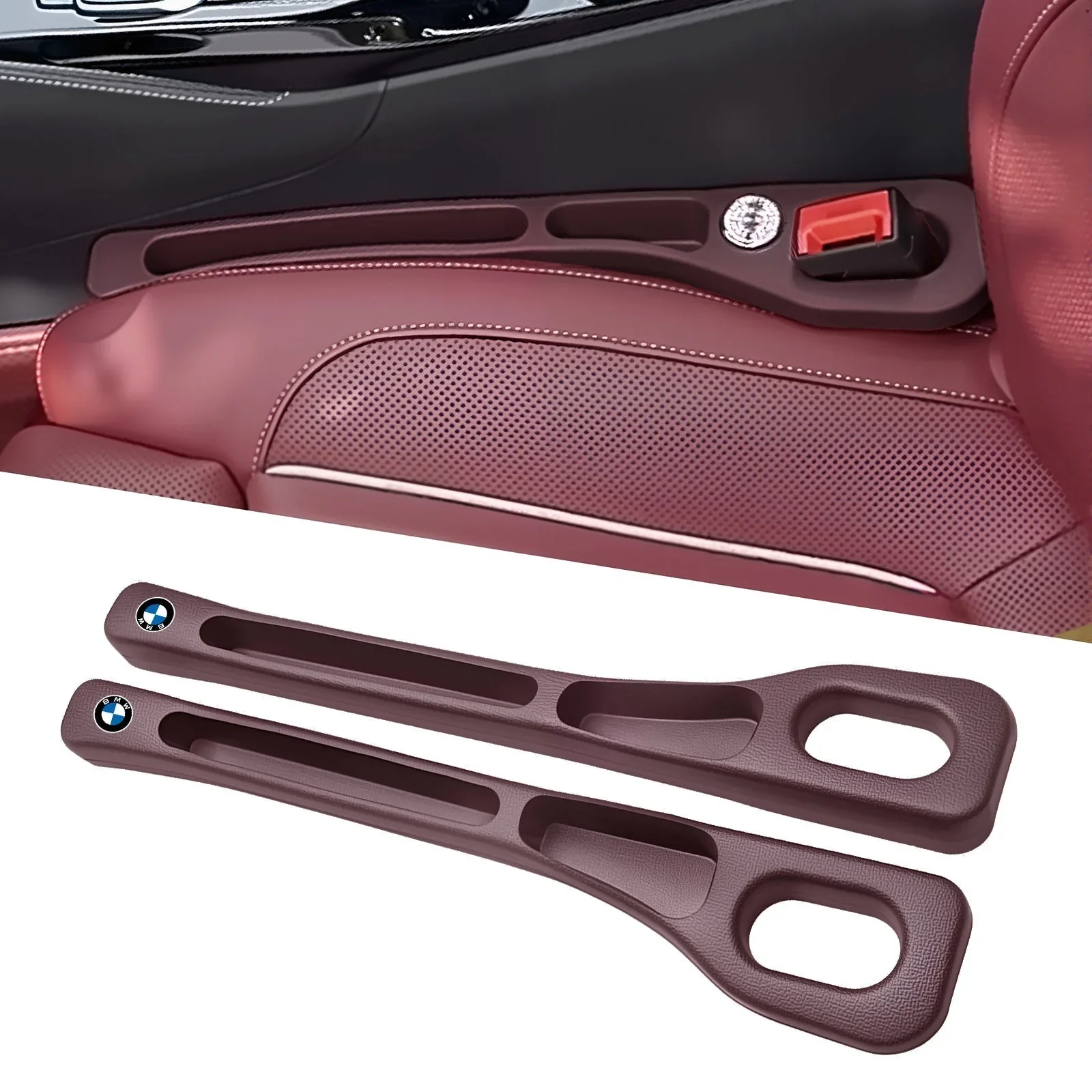 Drop Stopper 📱🚫- Universal Car Seat-Gap Filler Duo (Belt-Slot Safe) - Image 15