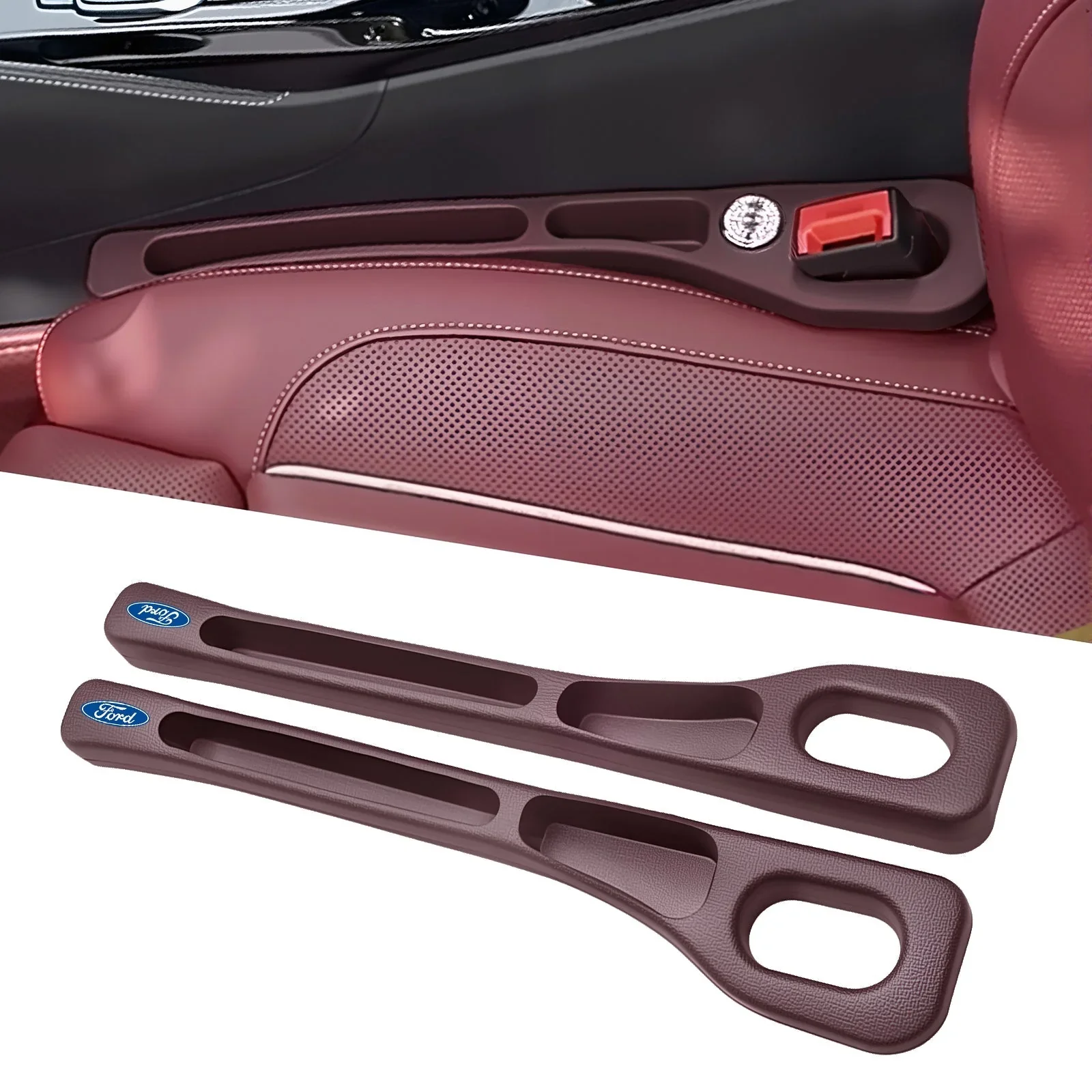Drop Stopper 📱🚫- Universal Car Seat-Gap Filler Duo (Belt-Slot Safe) - Image 33