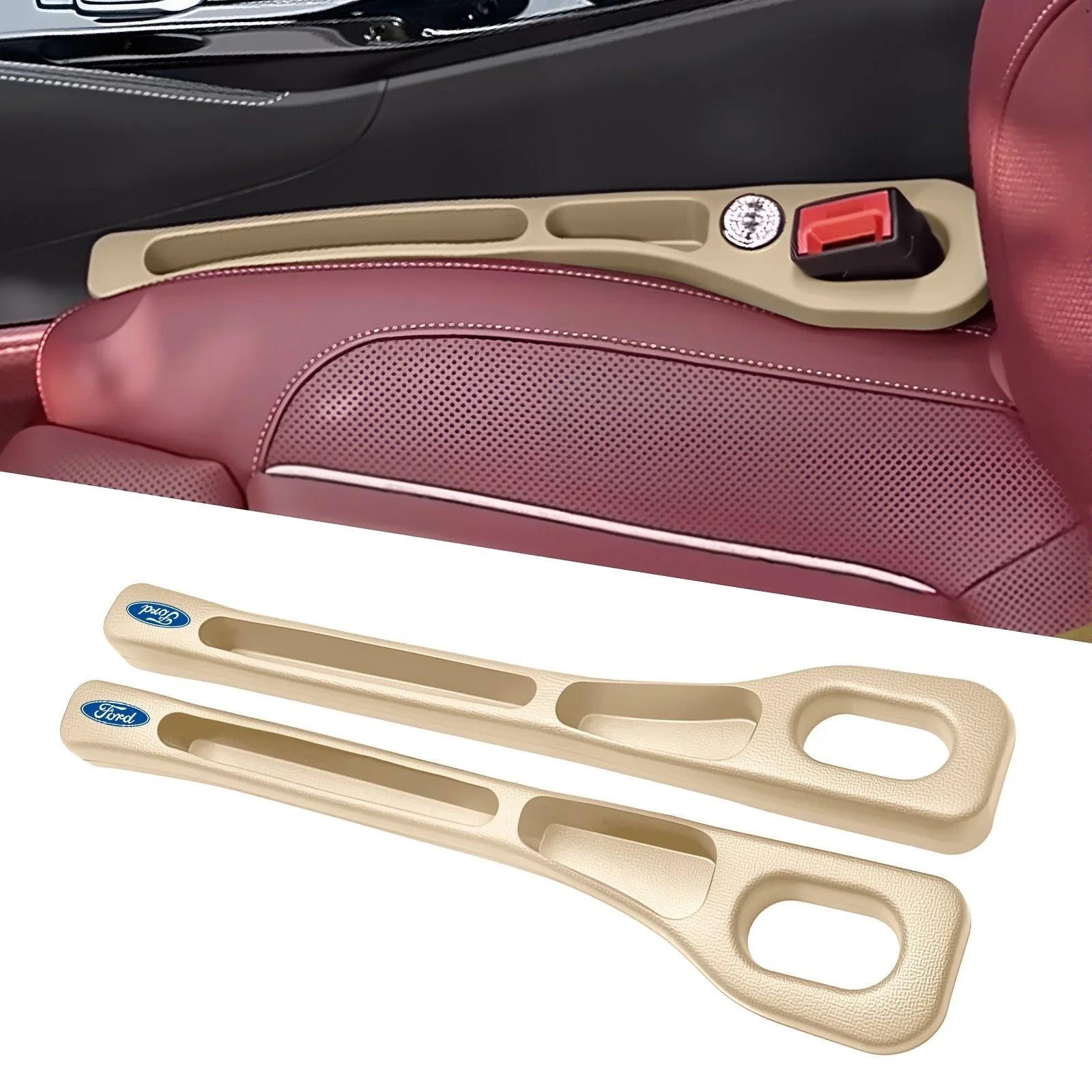 Drop Stopper 📱🚫- Universal Car Seat-Gap Filler Duo (Belt-Slot Safe) - Image 34