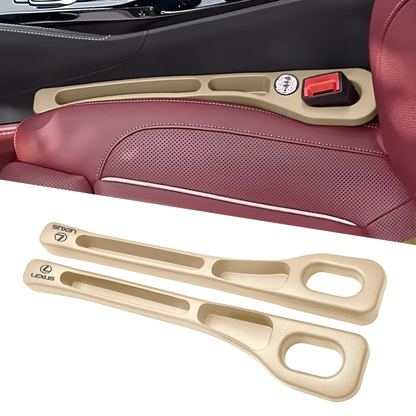Drop Stopper 📱🚫- Universal Car Seat-Gap Filler Duo (Belt-Slot Safe) - Image 46