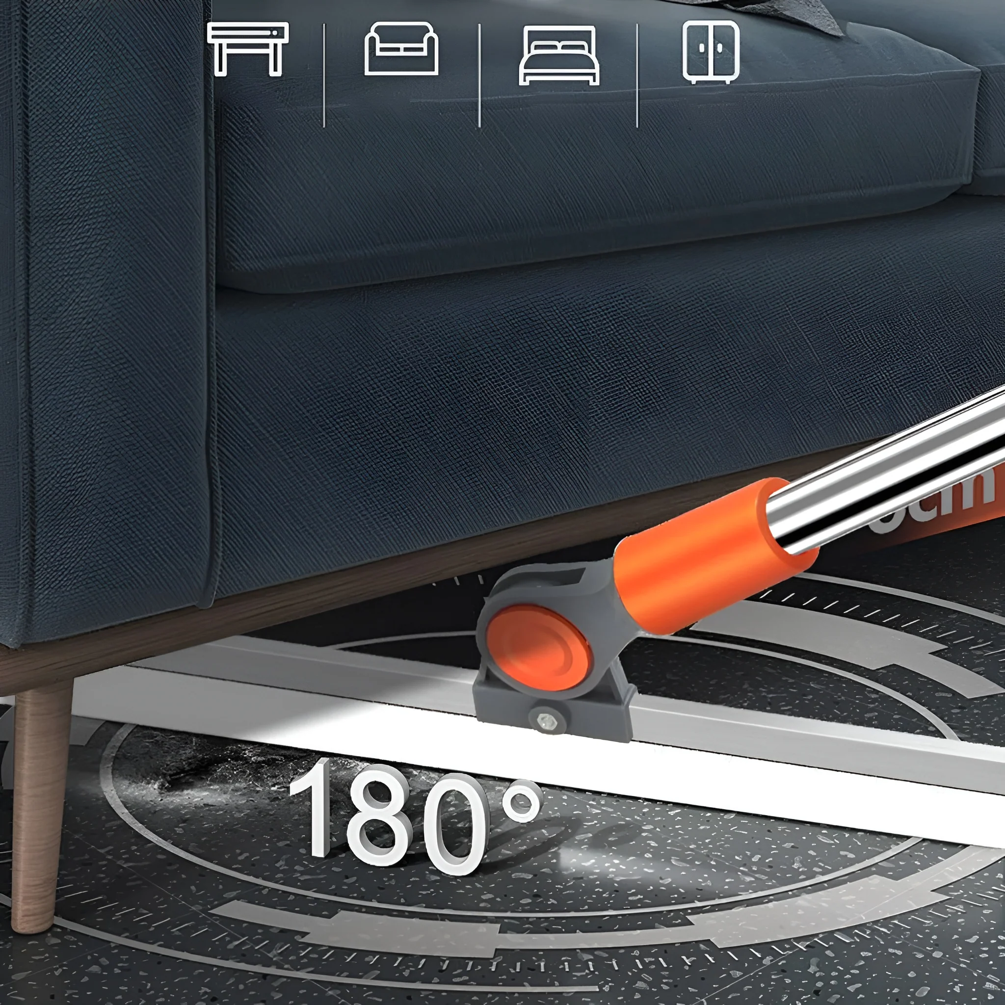 Wet & Dry Multifunctional Silicone Floor Squeegee (50 cm) - Image 5