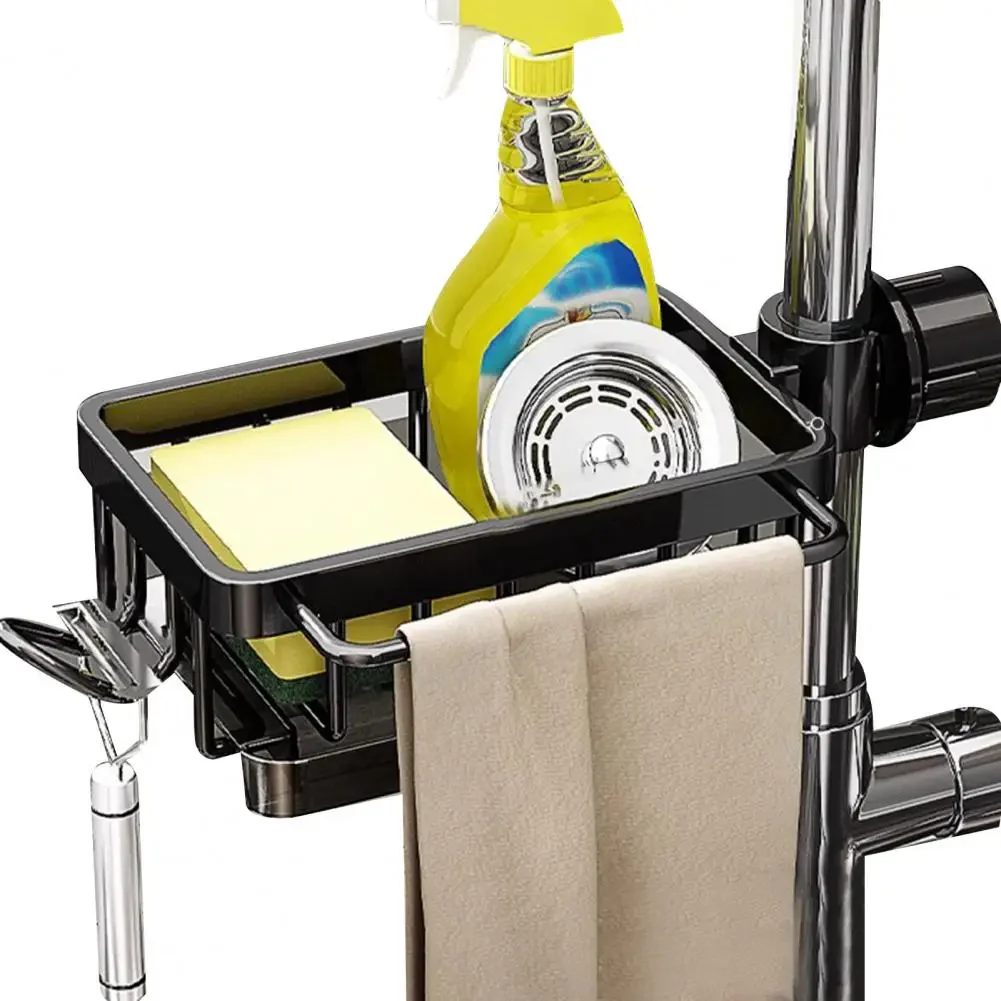 Stainless Steel Sink Drain Rack Storage with Drain Tray - Image 3