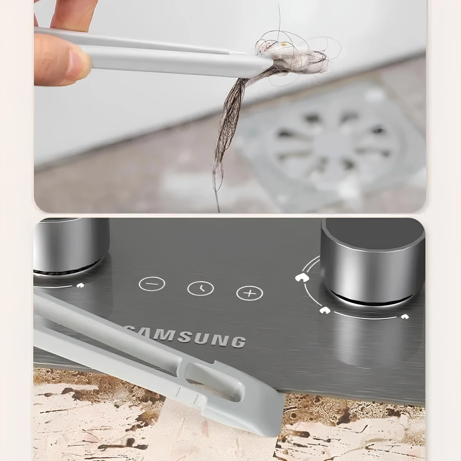360° Rotatable V Shaped  Grout Brush | The 3-in-1 Hard Bristle Corner Brush - Image 10